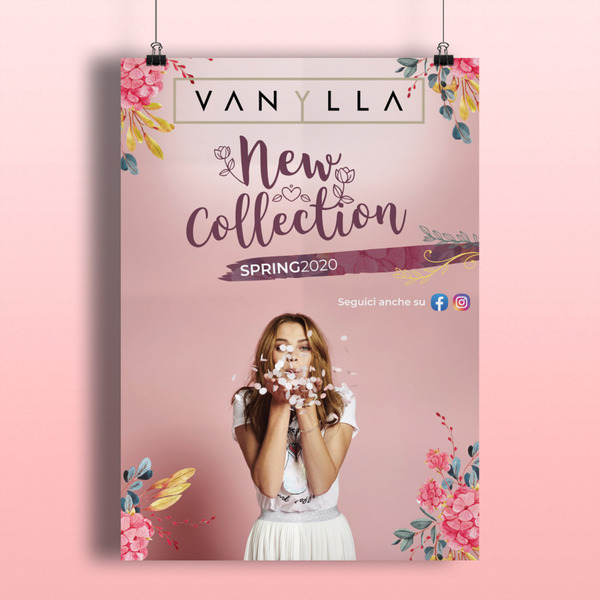 Grafica pubblicitaria Vanylla Spring 2020